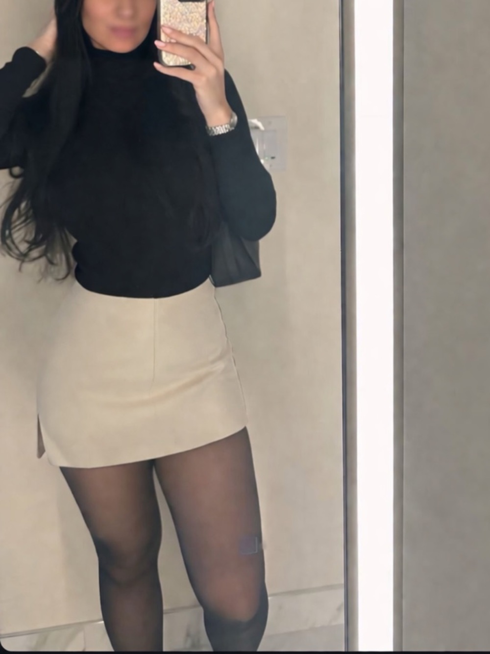 Zara Cream/Tan Skort